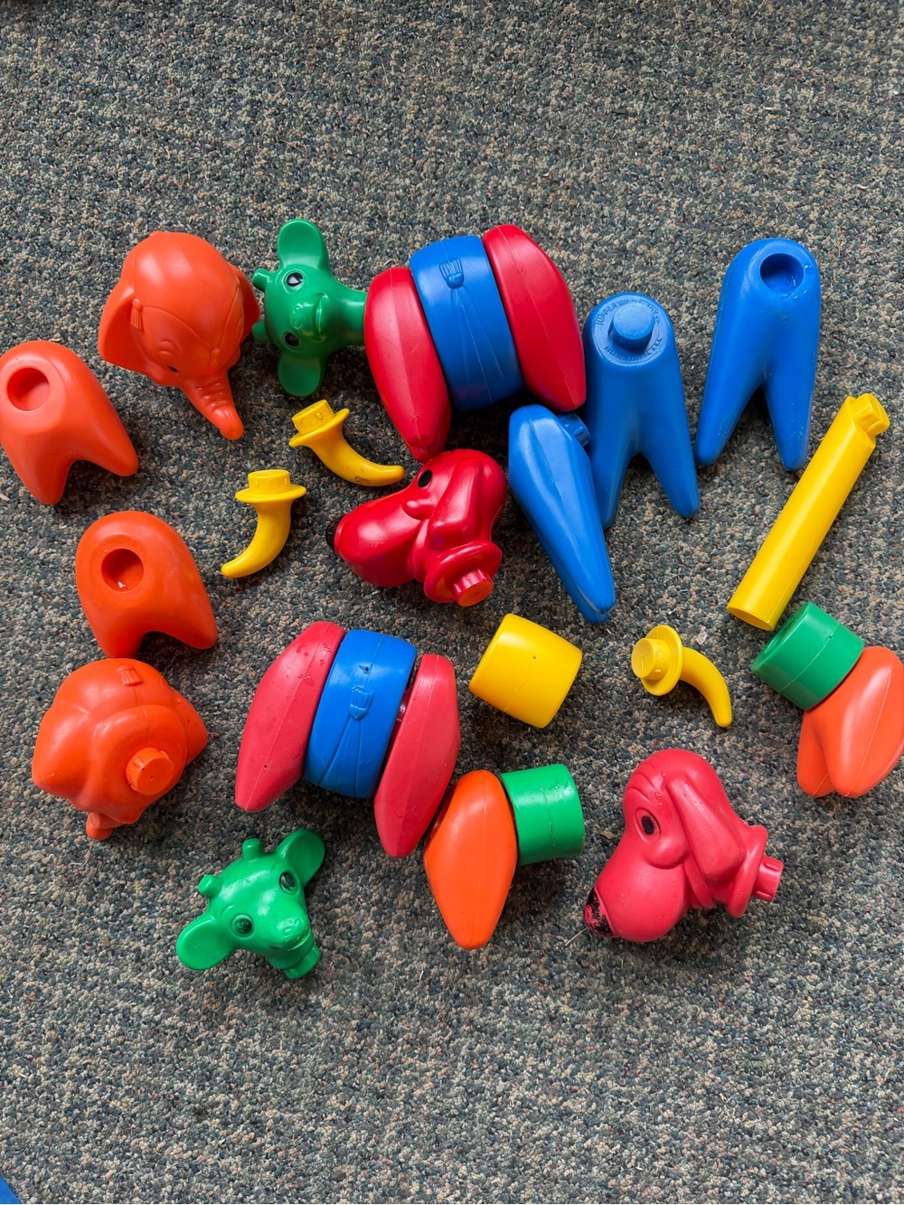 Vintage Tupperware Animal Toys